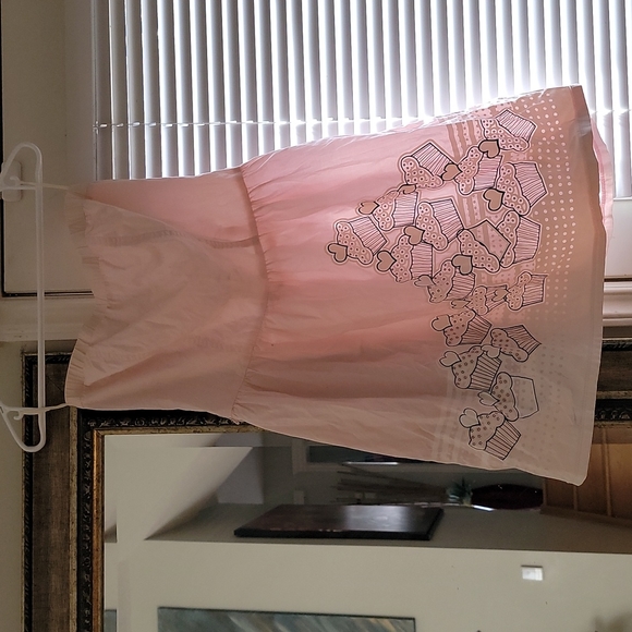 Retro Baby Pink Strapless Cupcake Dress - Picture 2 of 5